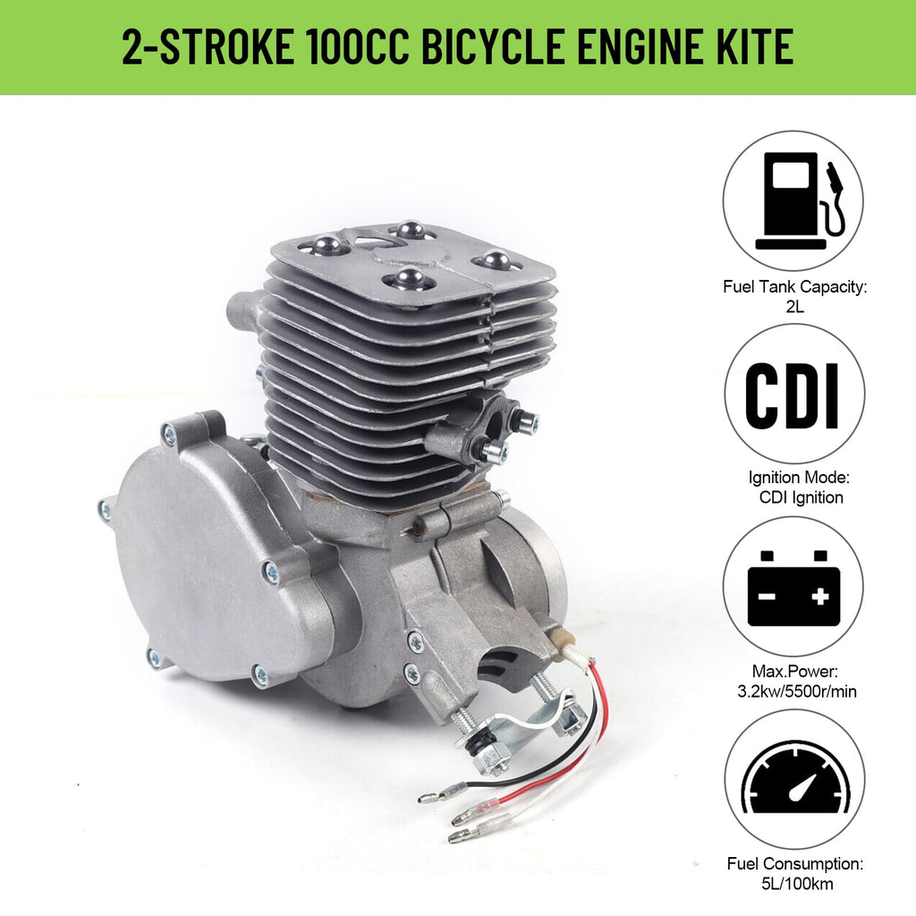 2 Stroke 100cc Bicycle Engine Kit with 44 Tooth Sprocket Y4603