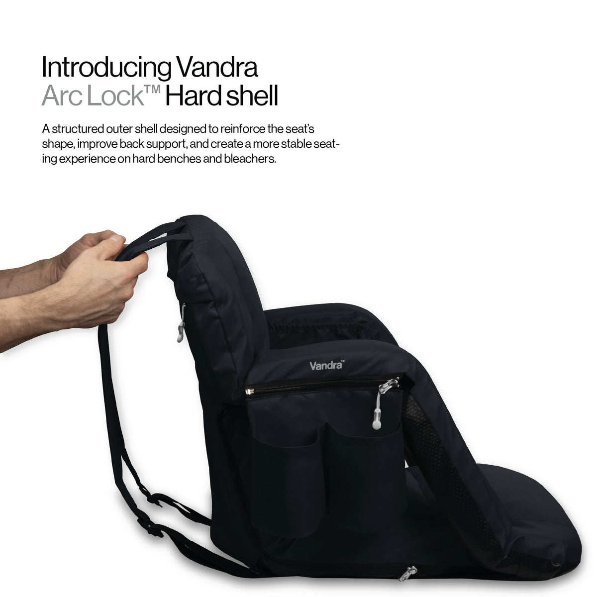 Wide Padded Bleacher Chair with Back Support E32895