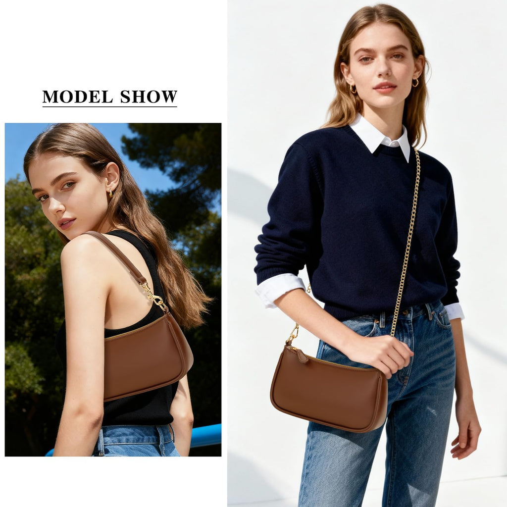 Small Black Purse with Zipper Closure I624916