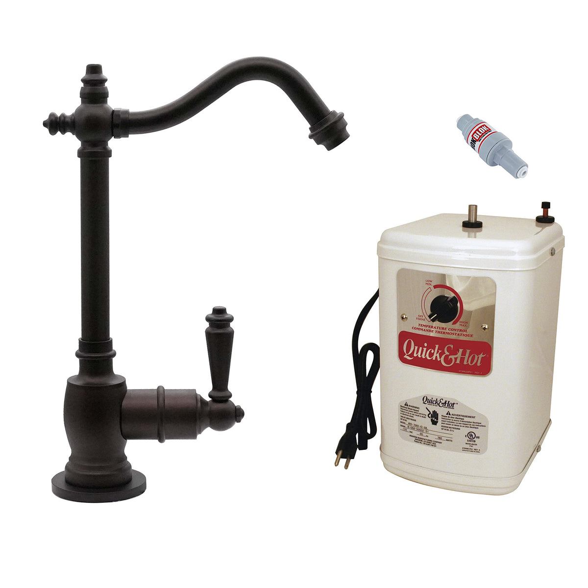 9" 1-Handle Hot Water Dispenser Faucet with Heating Tank, Oil Rubbed Bronze Z440028