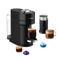 Black Coffee Machine with Milk Frother O389226