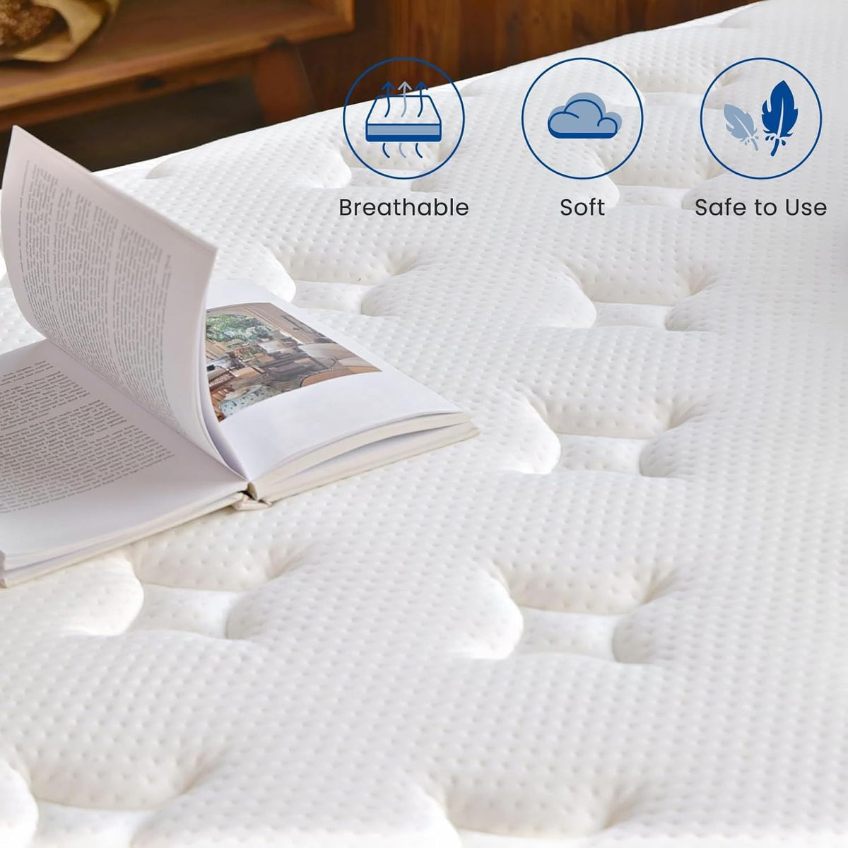 Twin XL 12 Inch Medium Firm Mattress C2601
