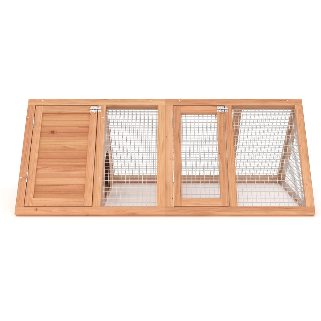 A-Frame Rabbit Hutch with Run Cage I471