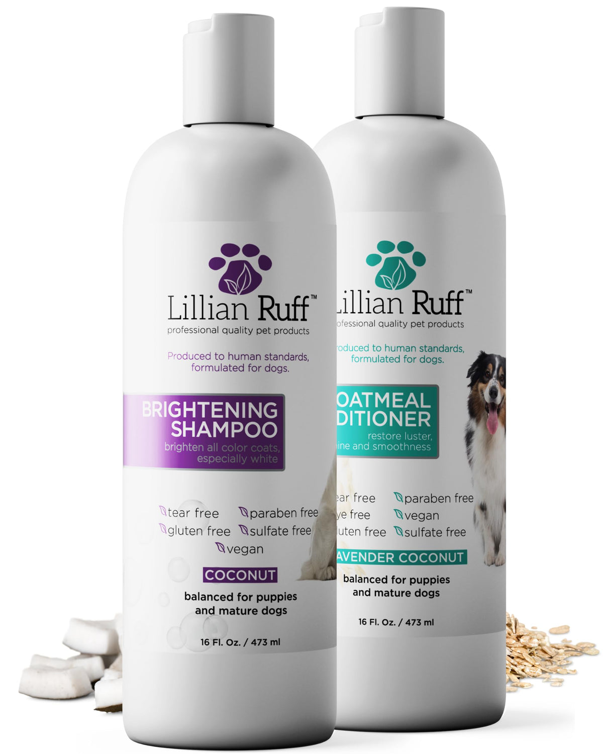 Brightening Shampoo & Oatmeal Conditioner Set for Dogs R598565