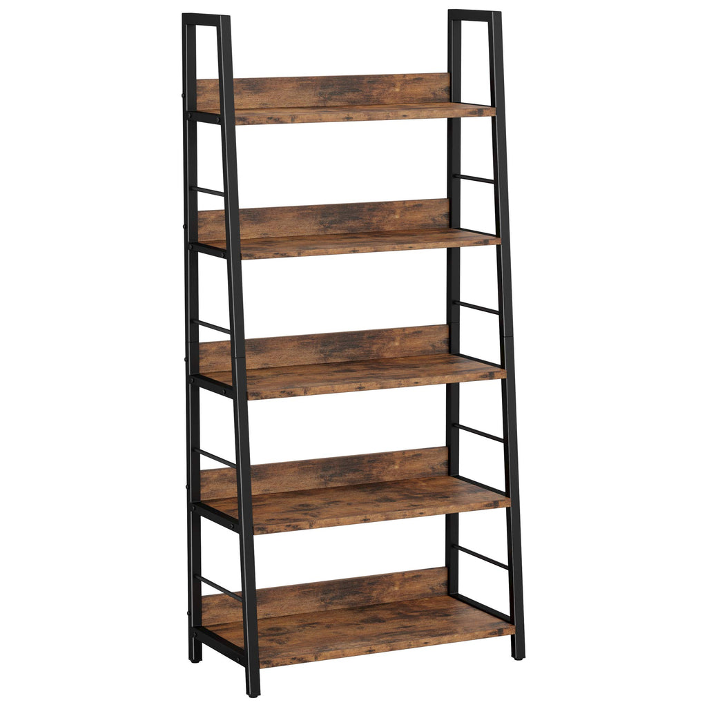 5 Tier Metal Frame Ladder Bookcase Z179