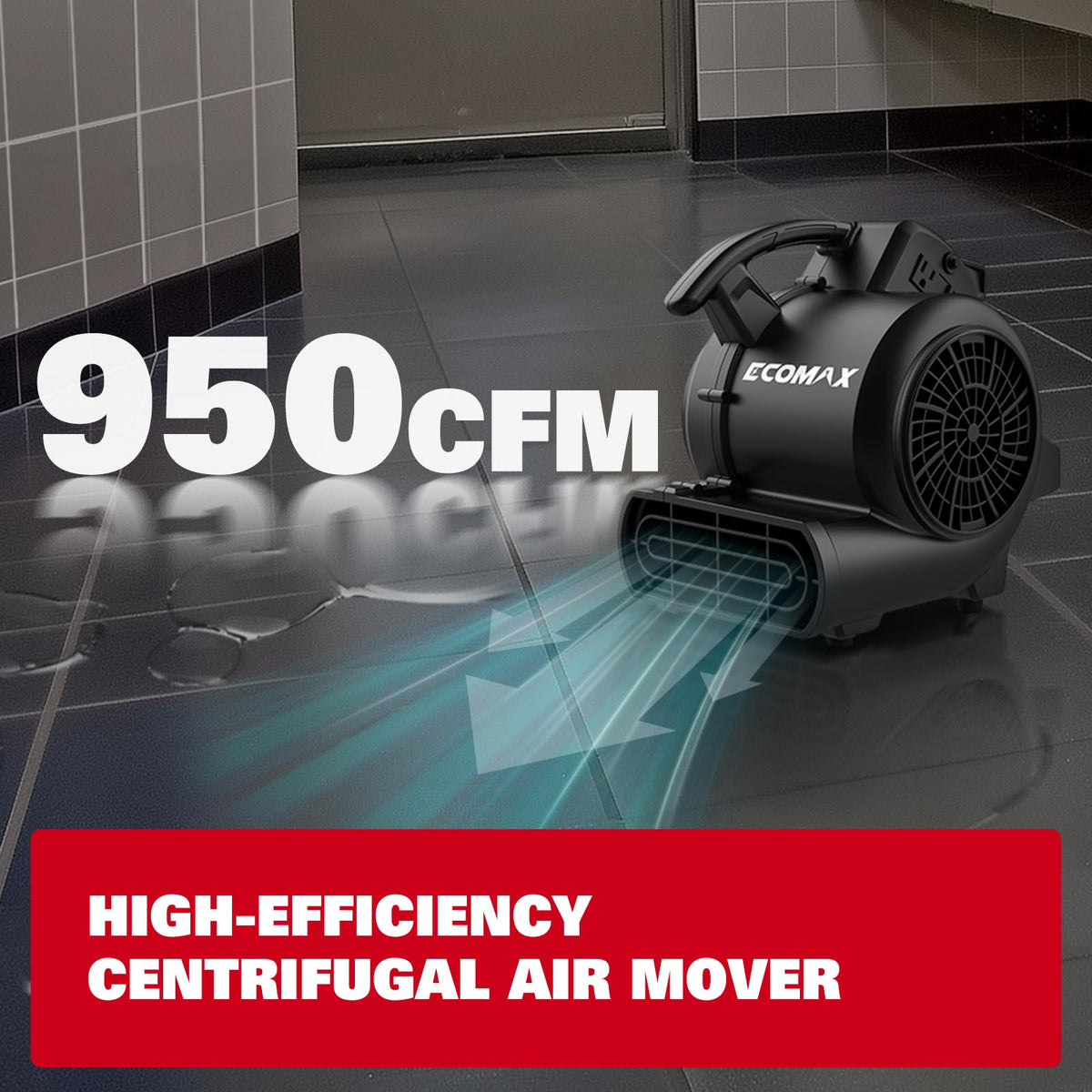 Air Mover Blower Fan 950 CFM with Timer T725