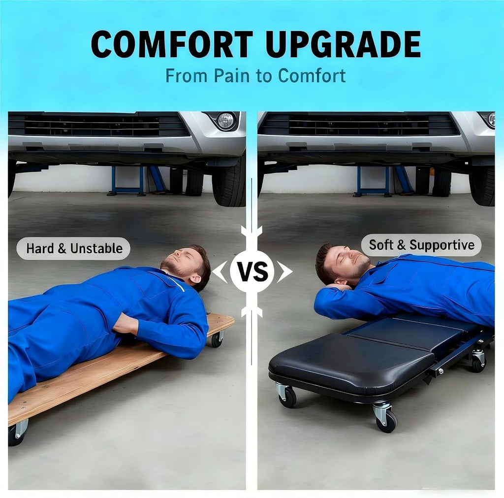 2-in-1 Folding Creeper Seat, 36-Inch, 300LBS Capacity H25660