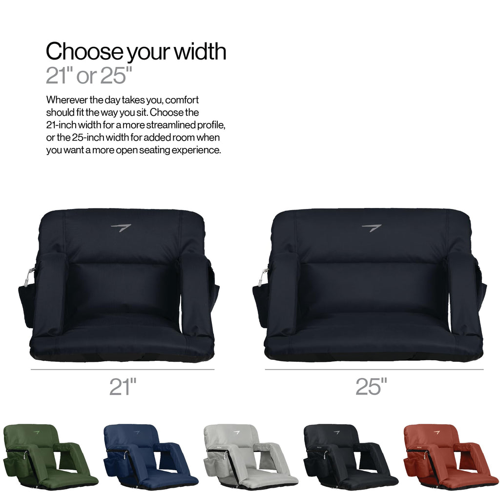 Wide Padded Bleacher Chair with Back Support E32895