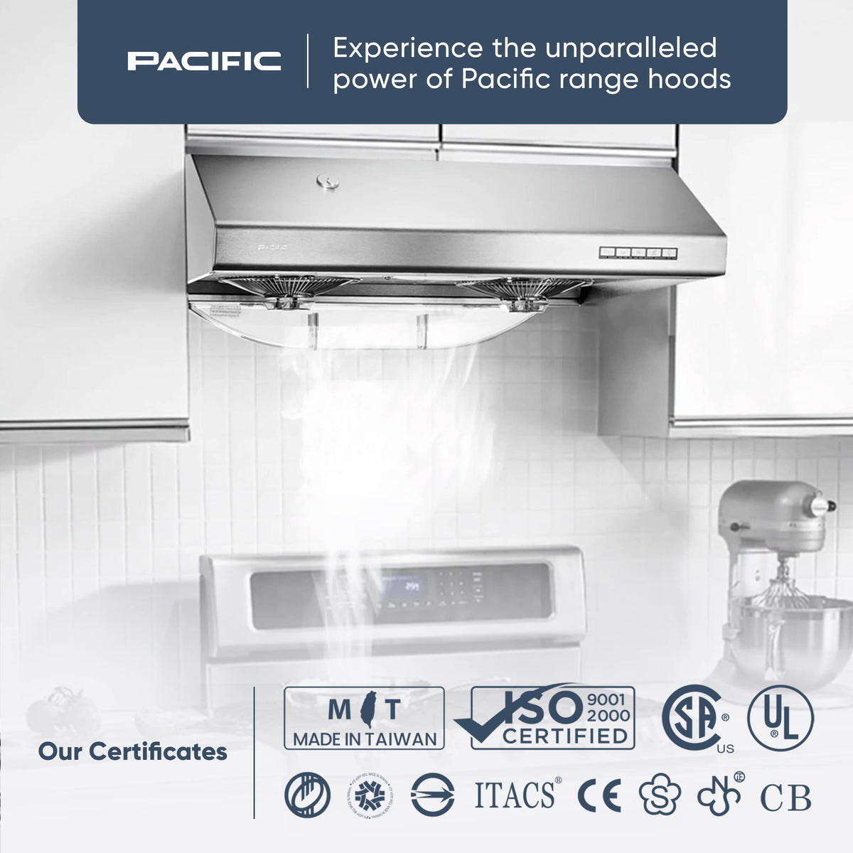 30 Inch 900 CFM Stainless Steel Under Cabinet Range Hood R8505