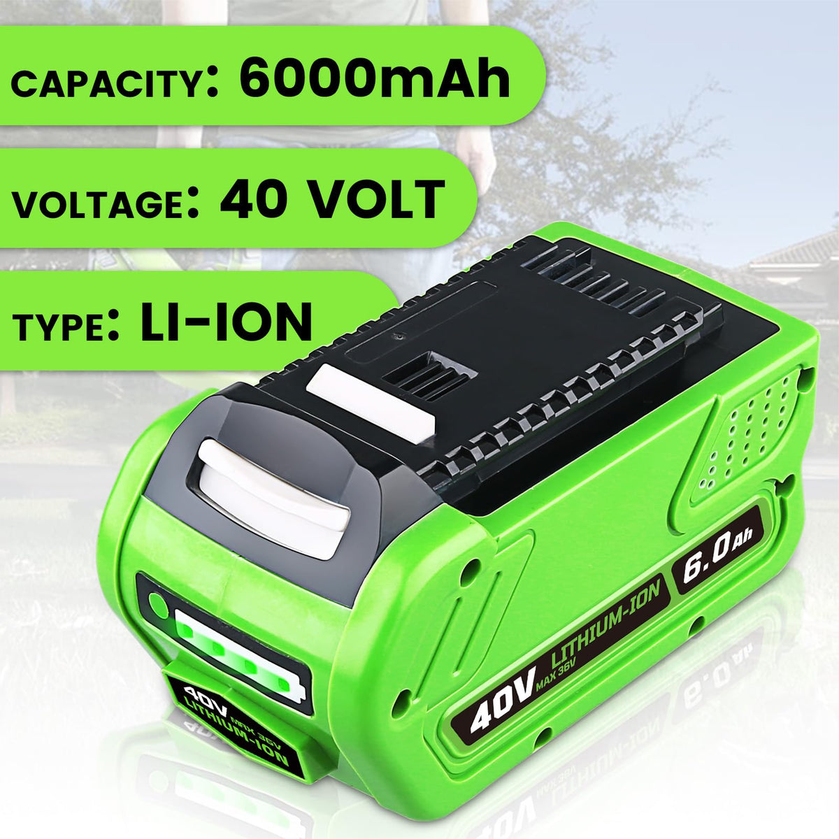 6000mAh Lithium Battery Replacement U22107