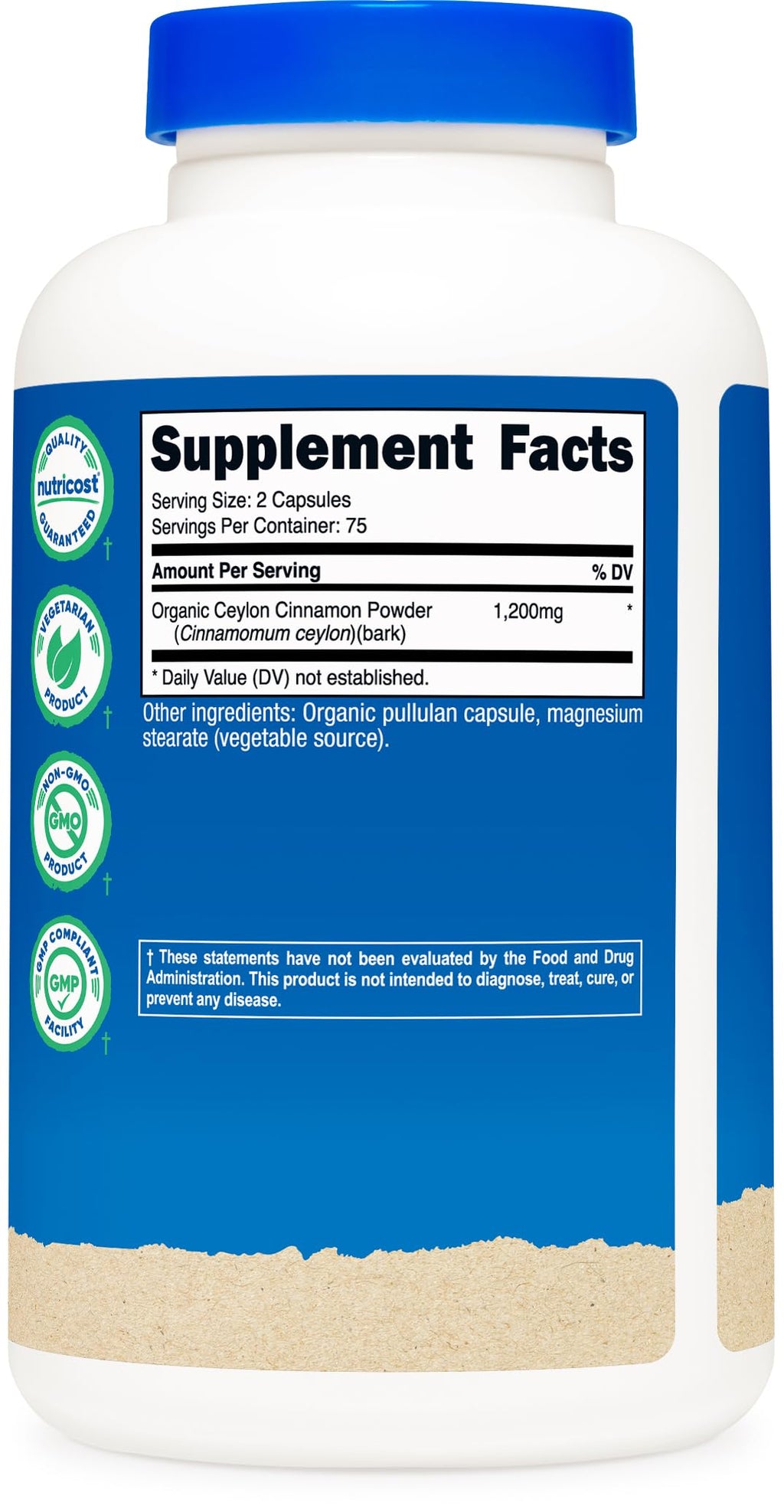 Cinnamon 1,200mg 150 Capsules H782623
