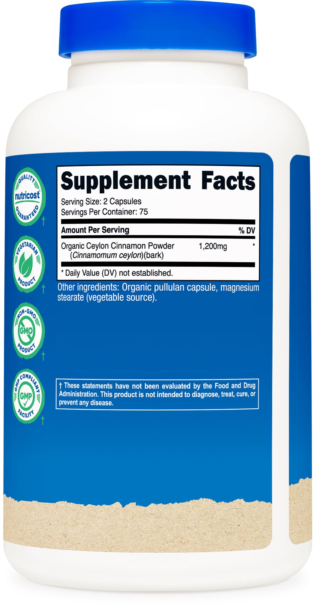 Cinnamon 1,200mg 150 Capsules H782623