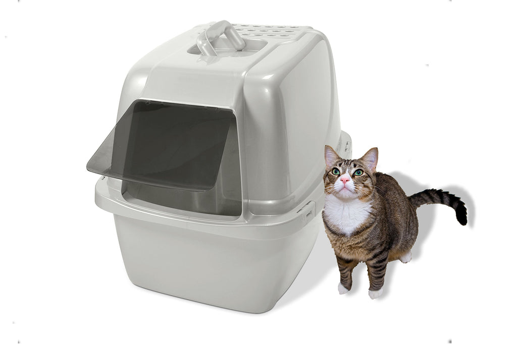Large Enclosed Hooded Cat Litter Box D362525
