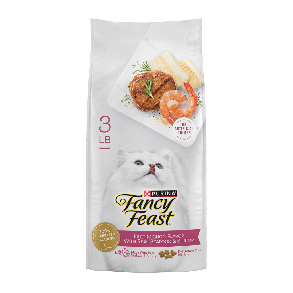 Dry Cat Food Filet Mignon Flavor 3 lb. Bag L635947