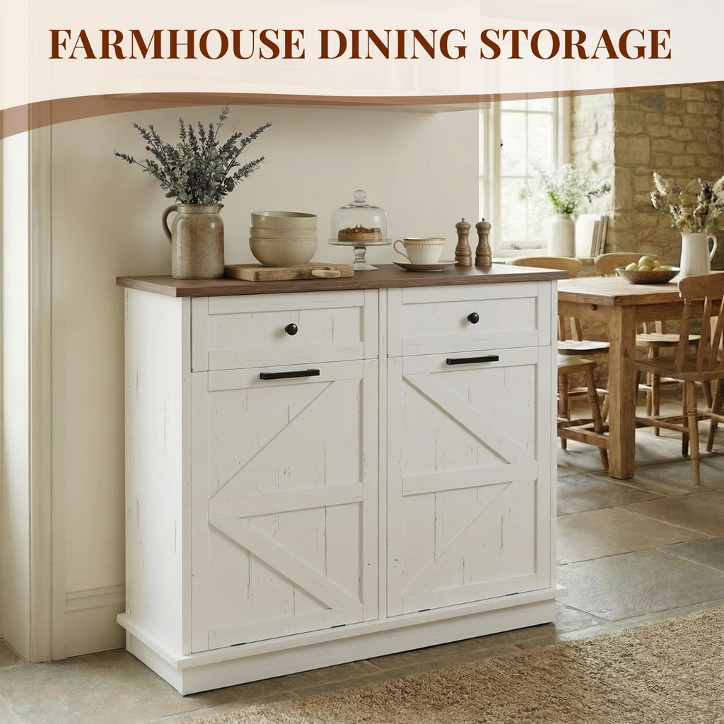 Double 10-Gal Tilt Out Trash Cabinet C186936
