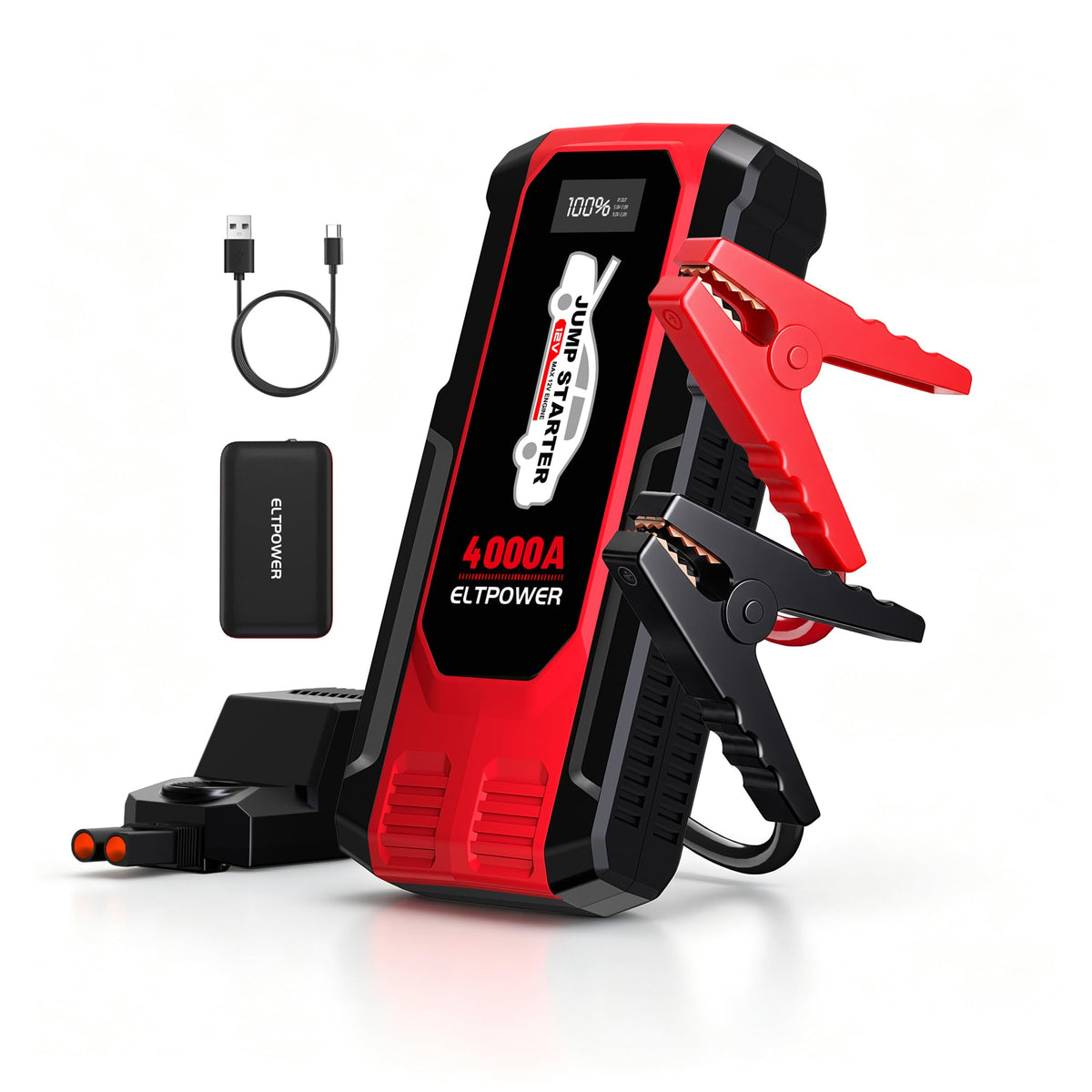 Heavy Duty 12V Portable Jump Starter with Carry Case W13027
