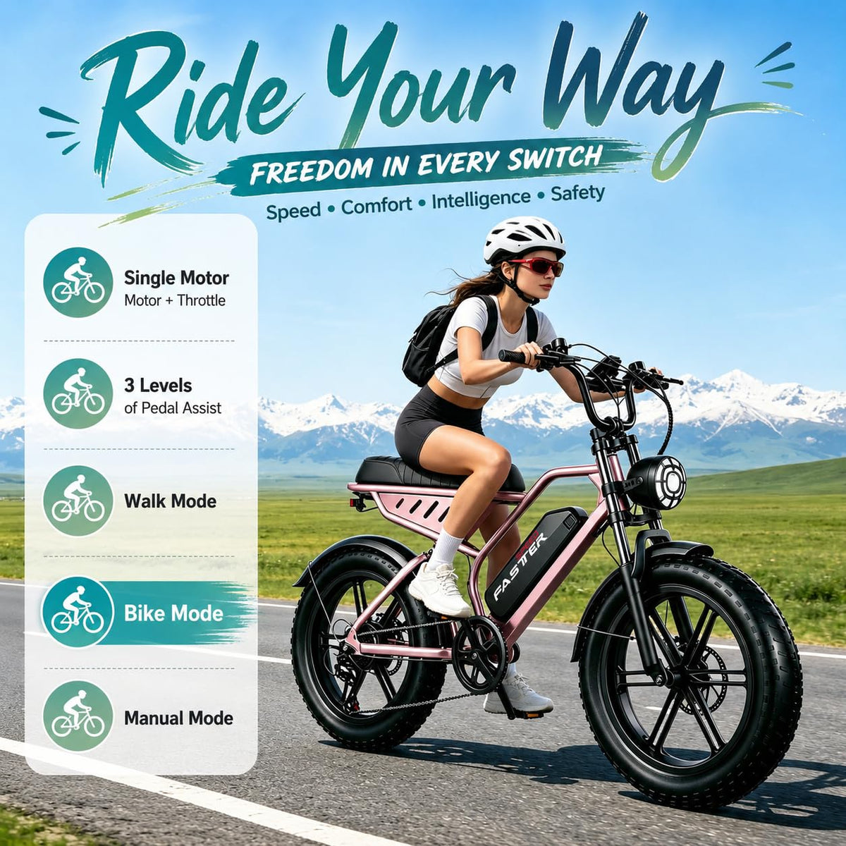 1500W 20" Fat Tire Electric Bike Y3530