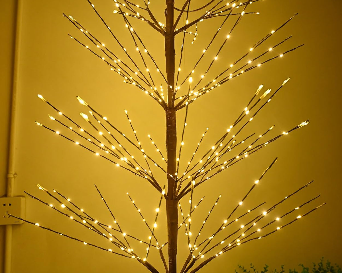 7 Feet 736L LED Artificial Christmas Tree Warm White X810378