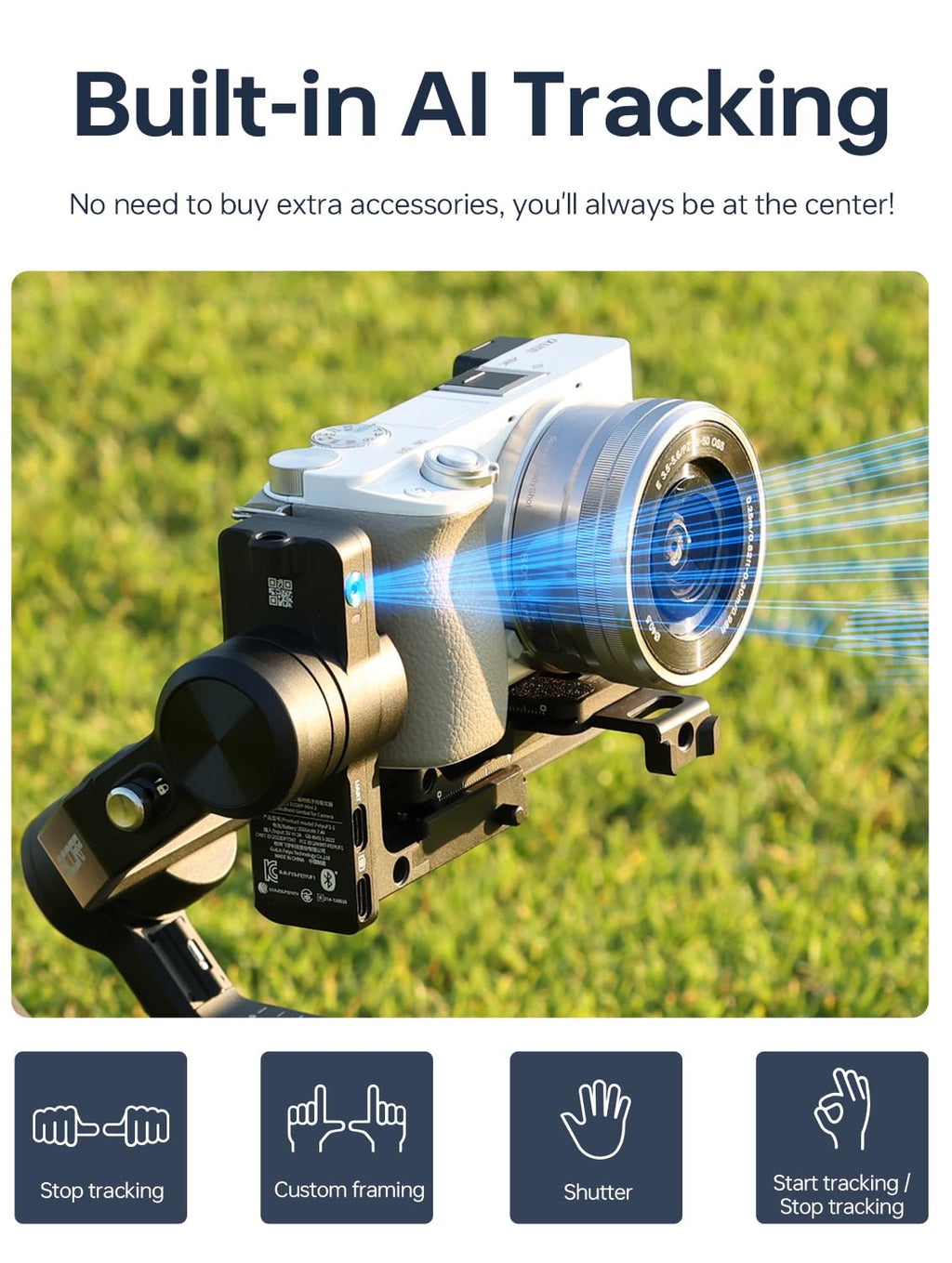 3-Axis Gimbal Stabilizer for Cameras & Smartphones P9074