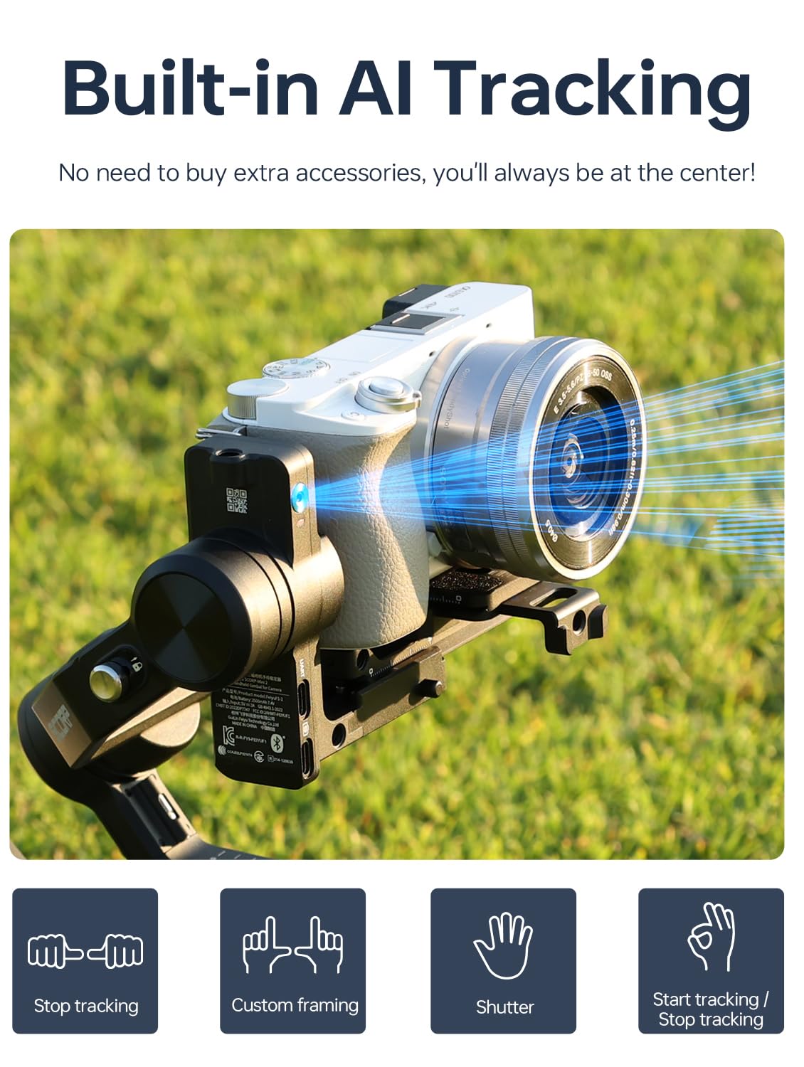 3-Axis Gimbal Stabilizer for Cameras & Smartphones P9074