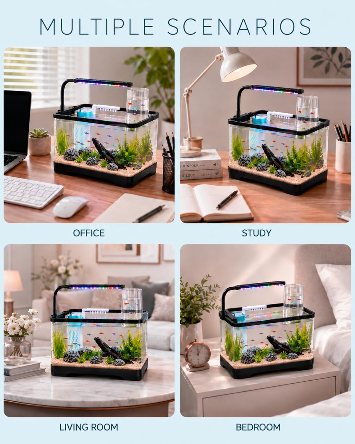 3 Gallon Acrylic Aquarium Starter Kit S39493