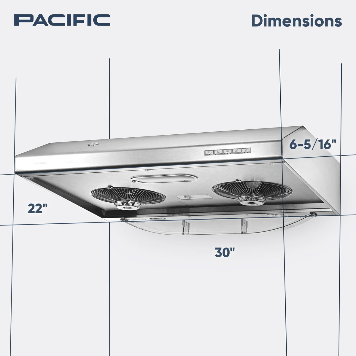 30 Inch 900 CFM Stainless Steel Under Cabinet Range Hood R8505