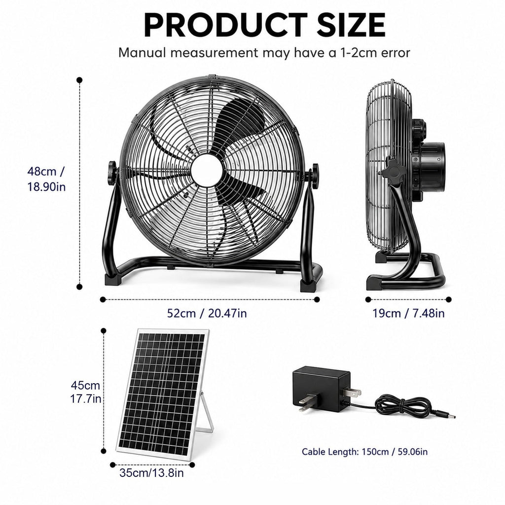 Metal Floor & Box Fan J34453