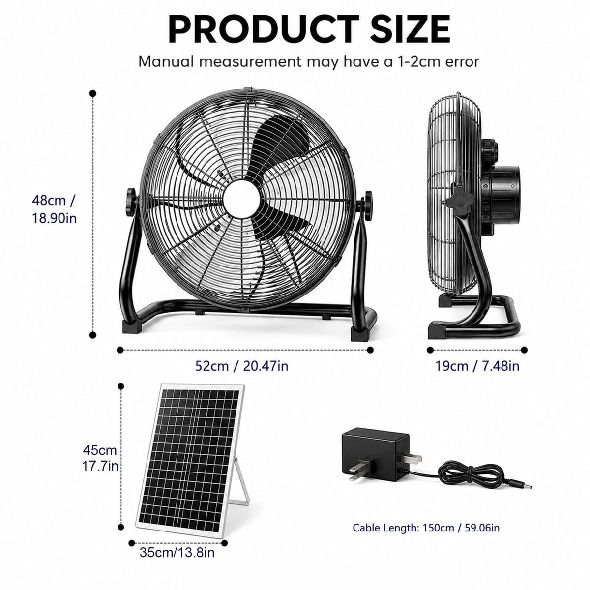 Metal Floor & Box Fan J34453