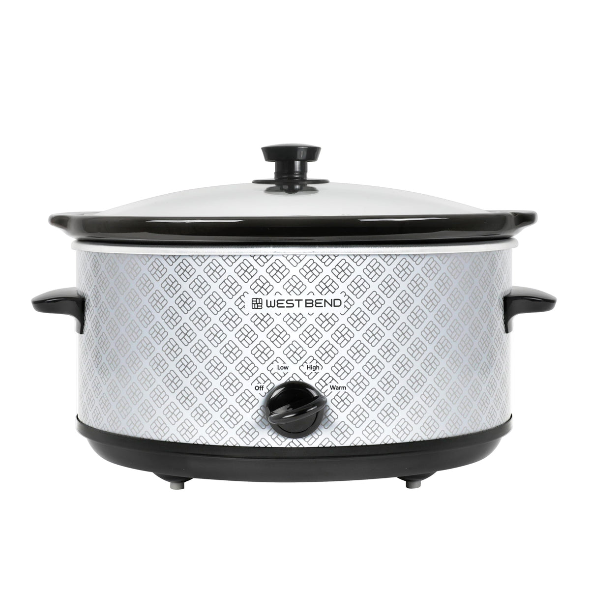 6-Quart Slow Cooker with Ceramic Crockpot and Glass Lid W90320