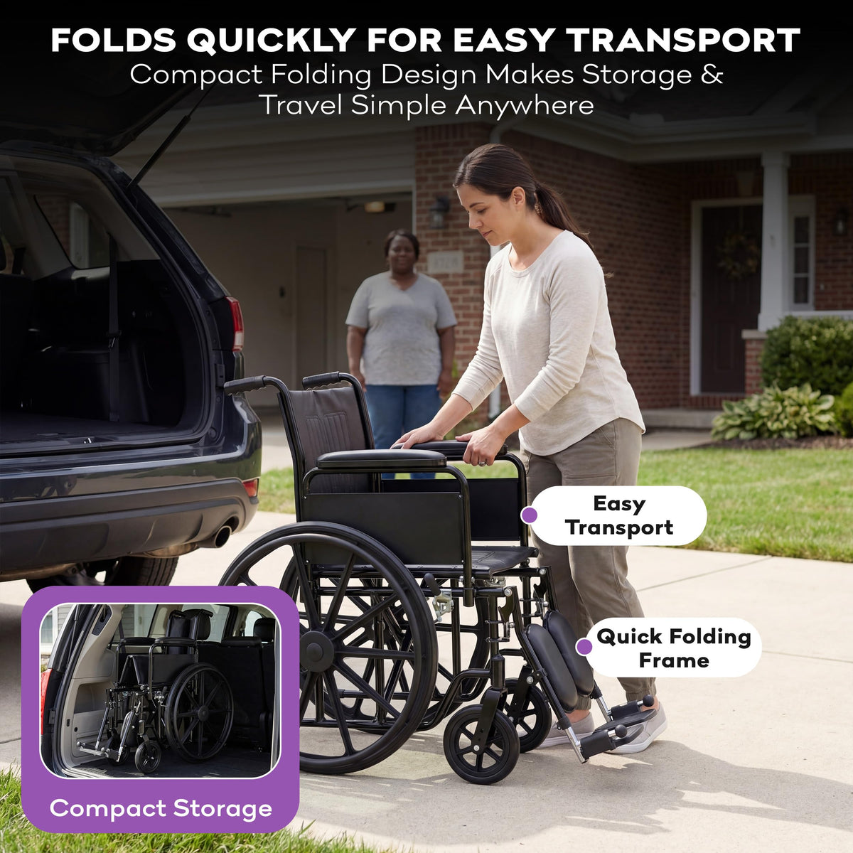 Heavy Duty Bariatric Wheelchair 700lb 30” Seat Width I4524