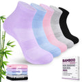 5 Pairs Non Binding Wide Stretchy Ankle Socks V273386