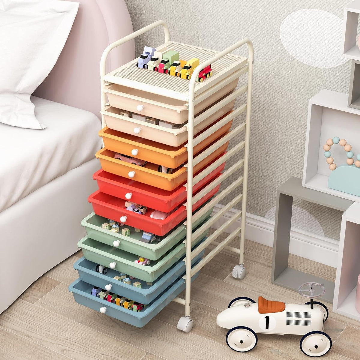 10 Drawer Rolling Storage Cart N645143