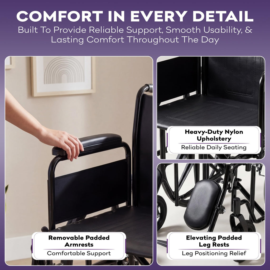Heavy Duty Bariatric Wheelchair 700lb 30” Seat Width I4524
