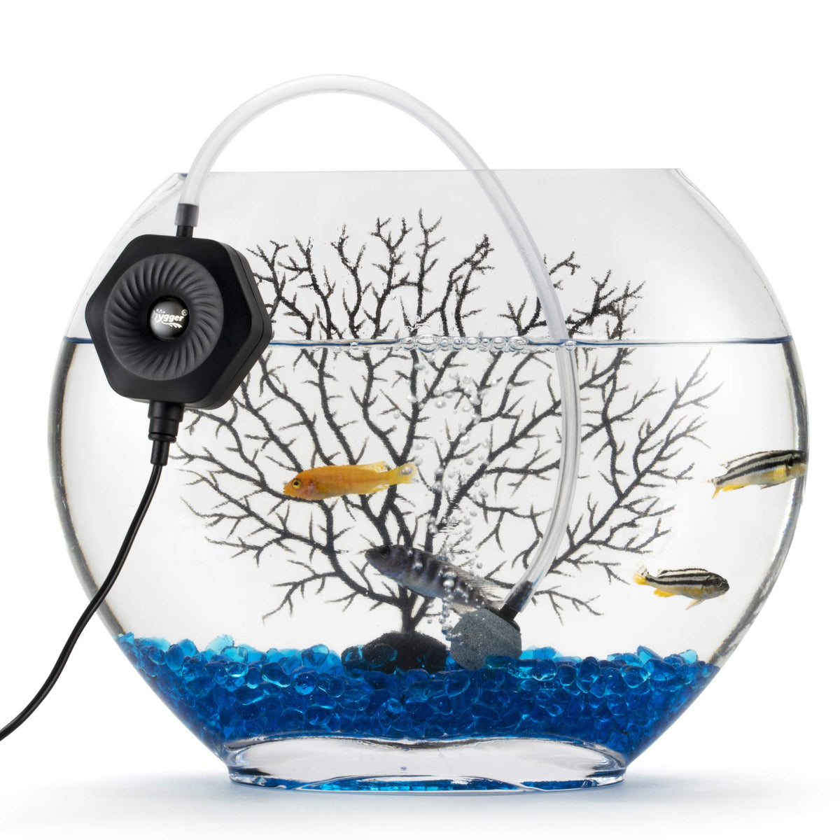 Quiet Mini Aquarium Air Pump with Air Stone Tubing Suction Cup U962697