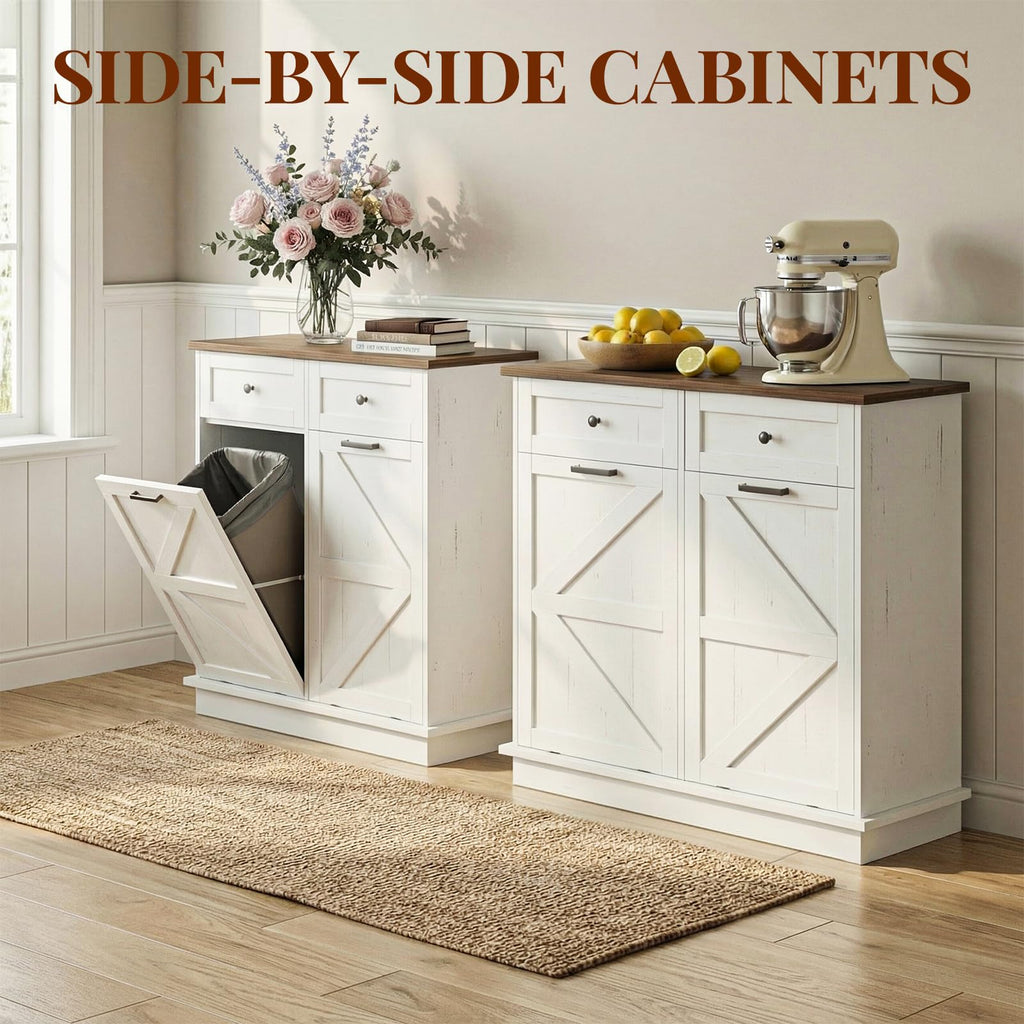 Double 10-Gal Tilt Out Trash Cabinet C186936