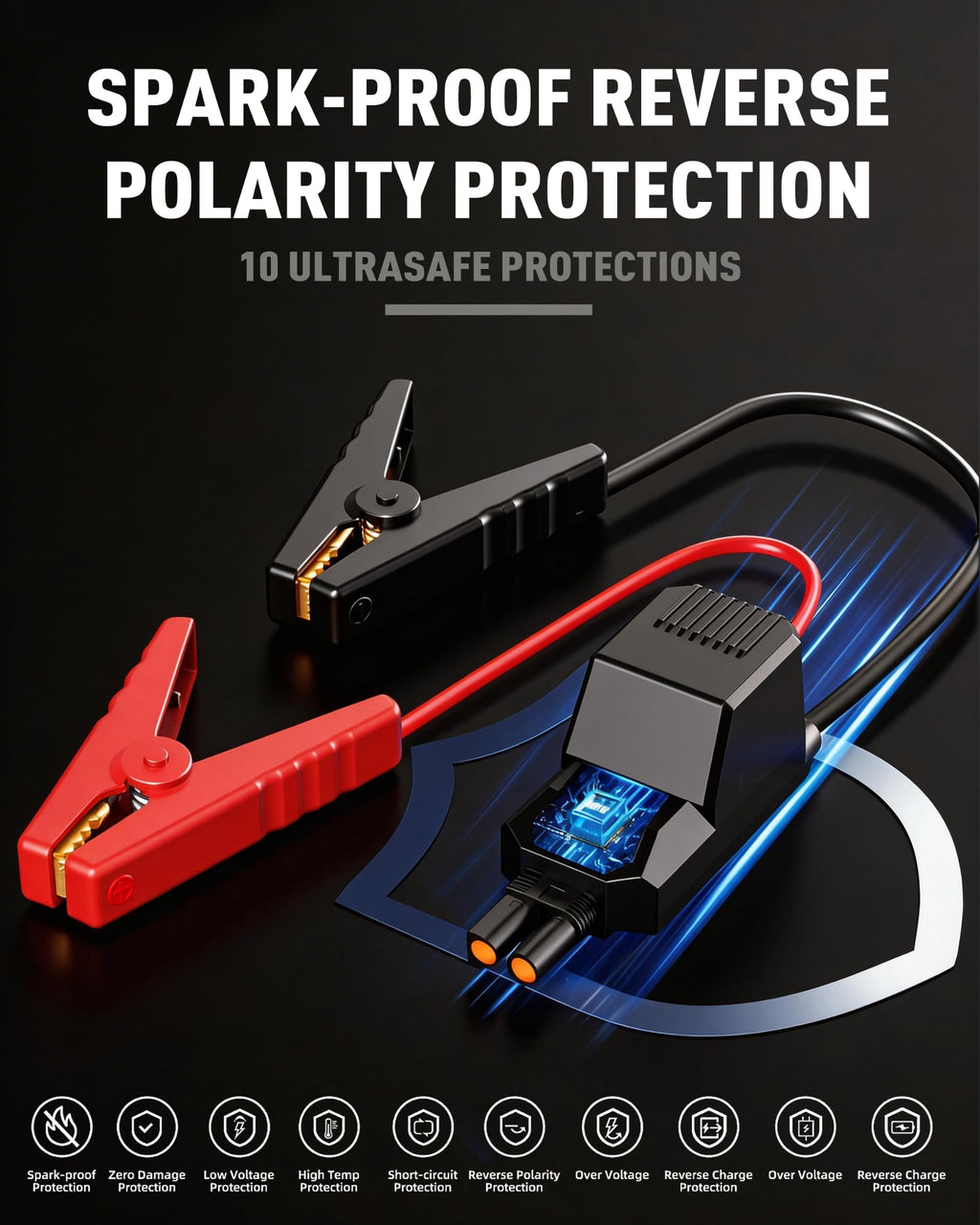 Heavy Duty 12V Portable Jump Starter with Carry Case W13027