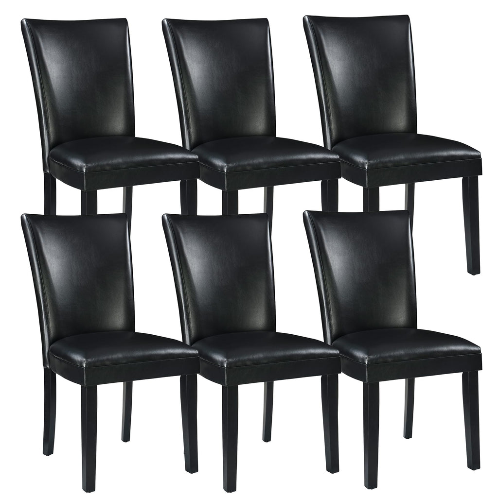 Set of 6 Solid Wood Upholstered Dining Chairs R2884