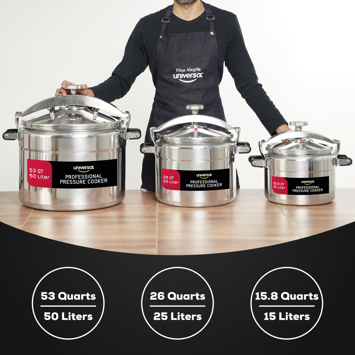15.8-Quart Aluminum Pressure Cooker S6862