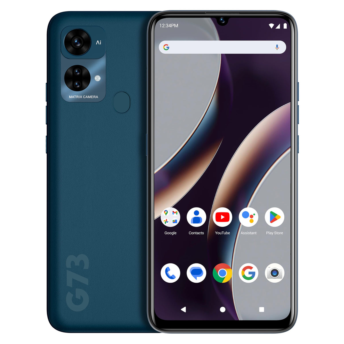 Unlocked 6.8” HD+ Infinity Display 128/6GB Triple 50MP Camera Blue Z88336