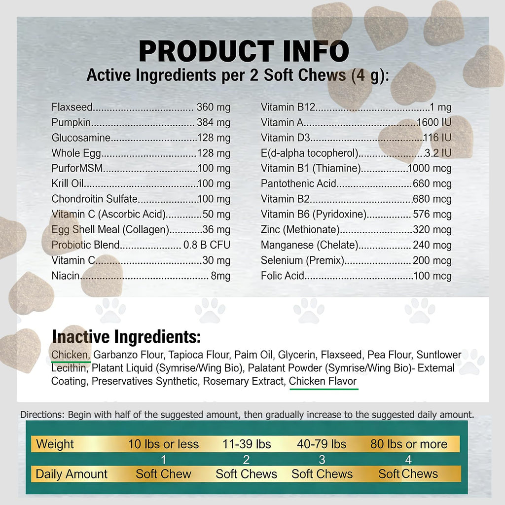 24-in-1 Multivitamin Chews for Dogs Q26087