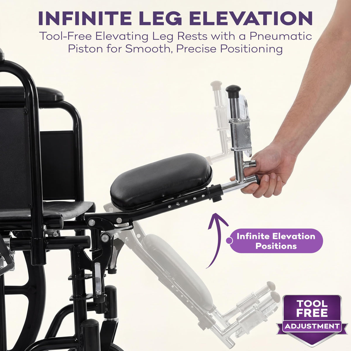 Heavy Duty Bariatric Wheelchair 700lb 30” Seat Width I4524