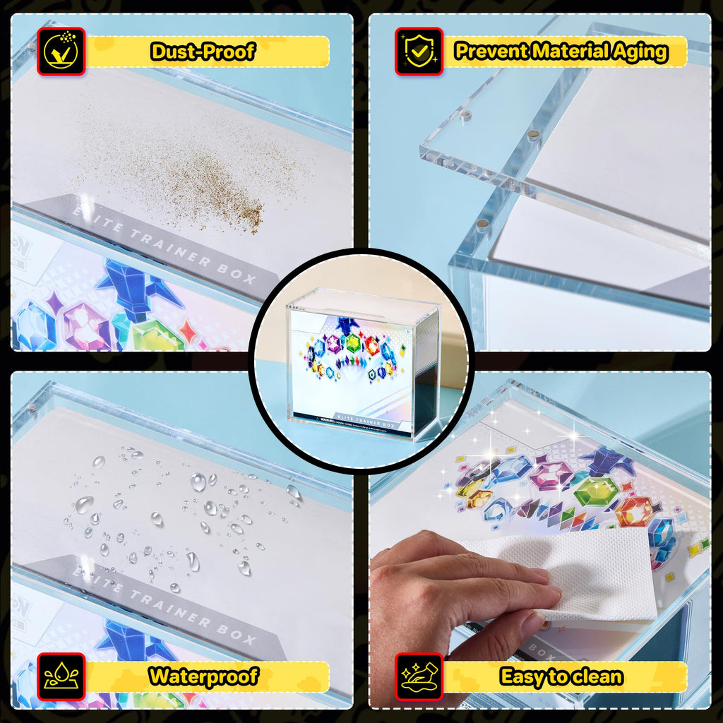 2 PCS 5mm Clear Acrylic Display Case N324749