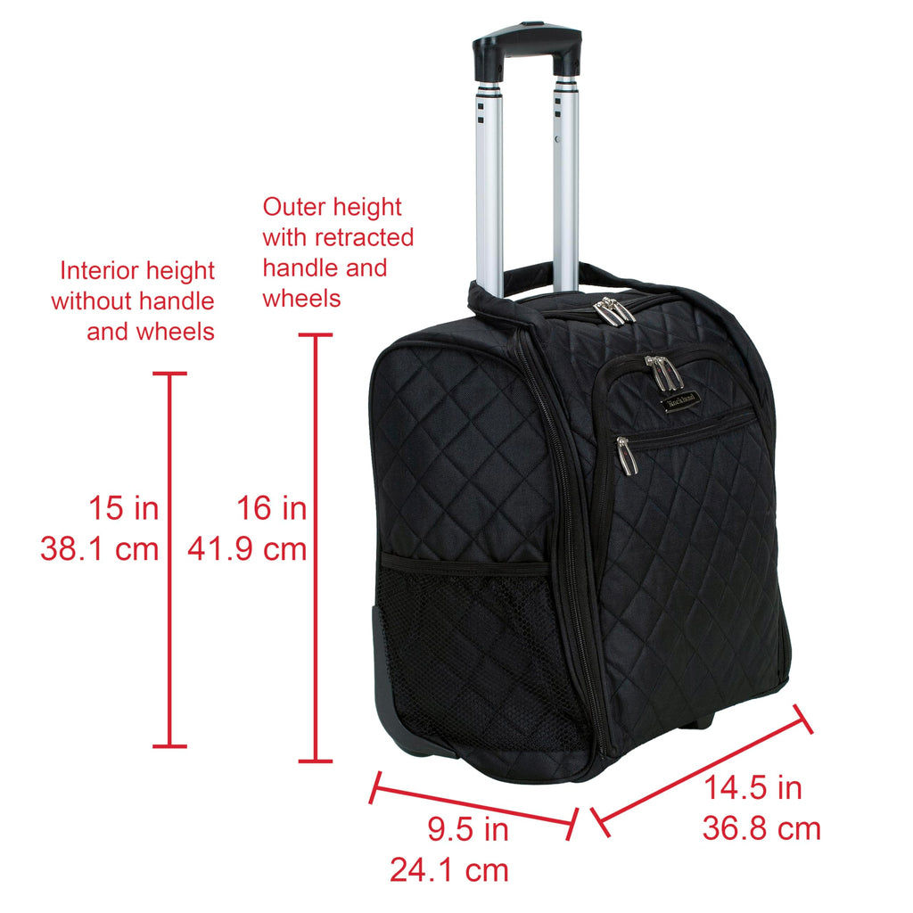 Black Wheeled Underseater Carry-On Luggage G429320