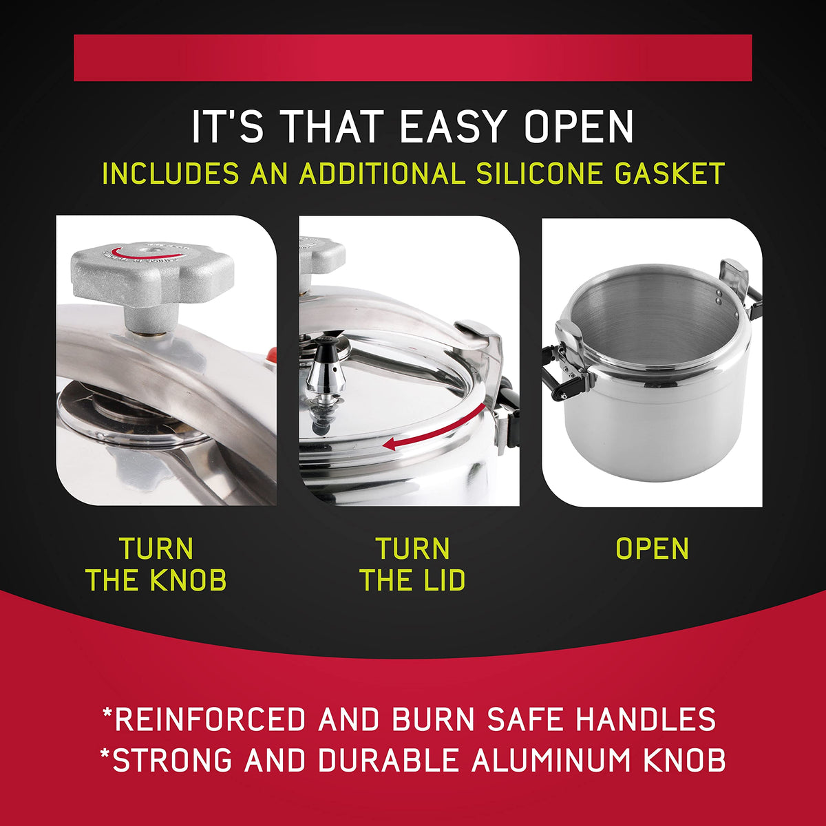 15.8-Quart Aluminum Pressure Cooker S6862