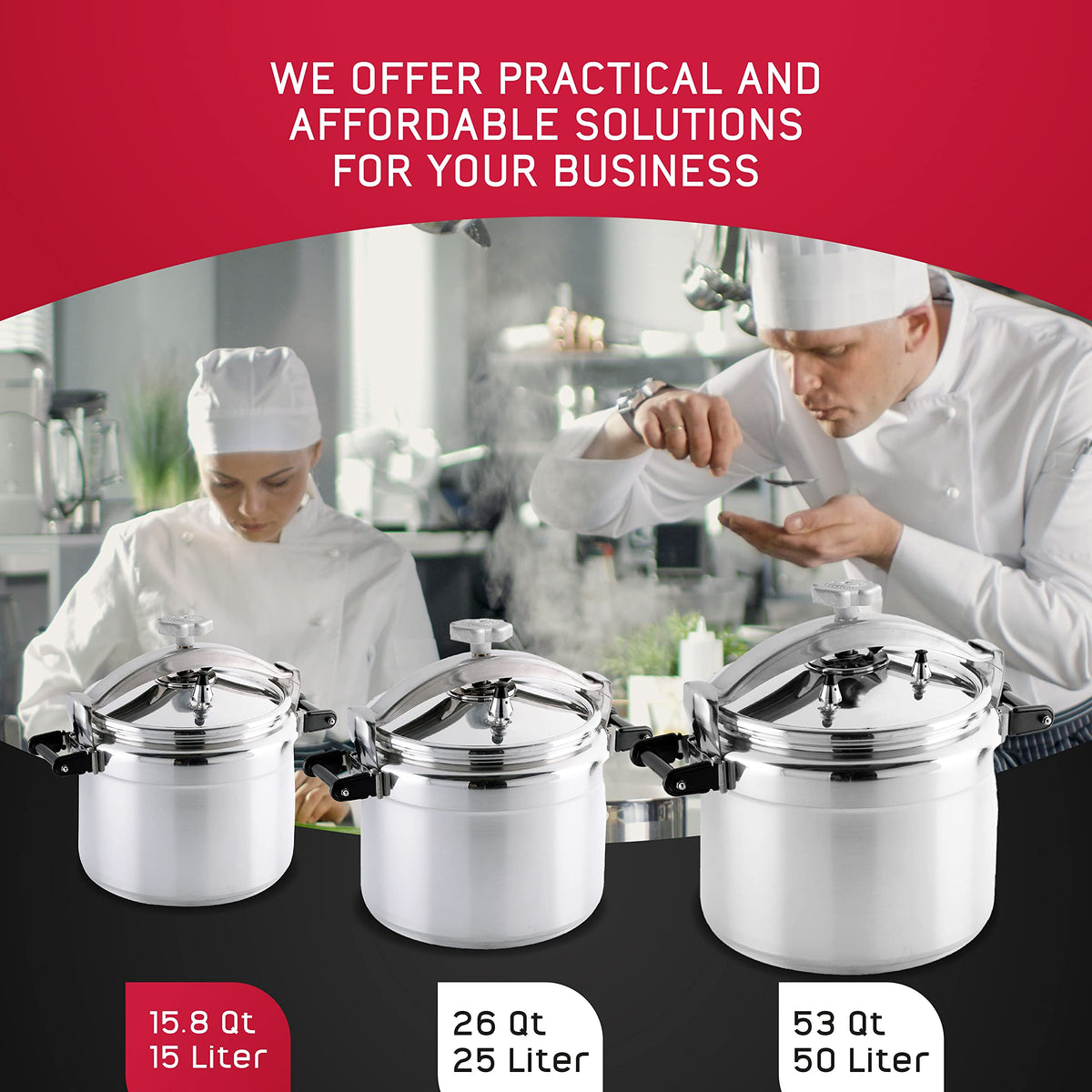 15.8-Quart Aluminum Pressure Cooker S6862