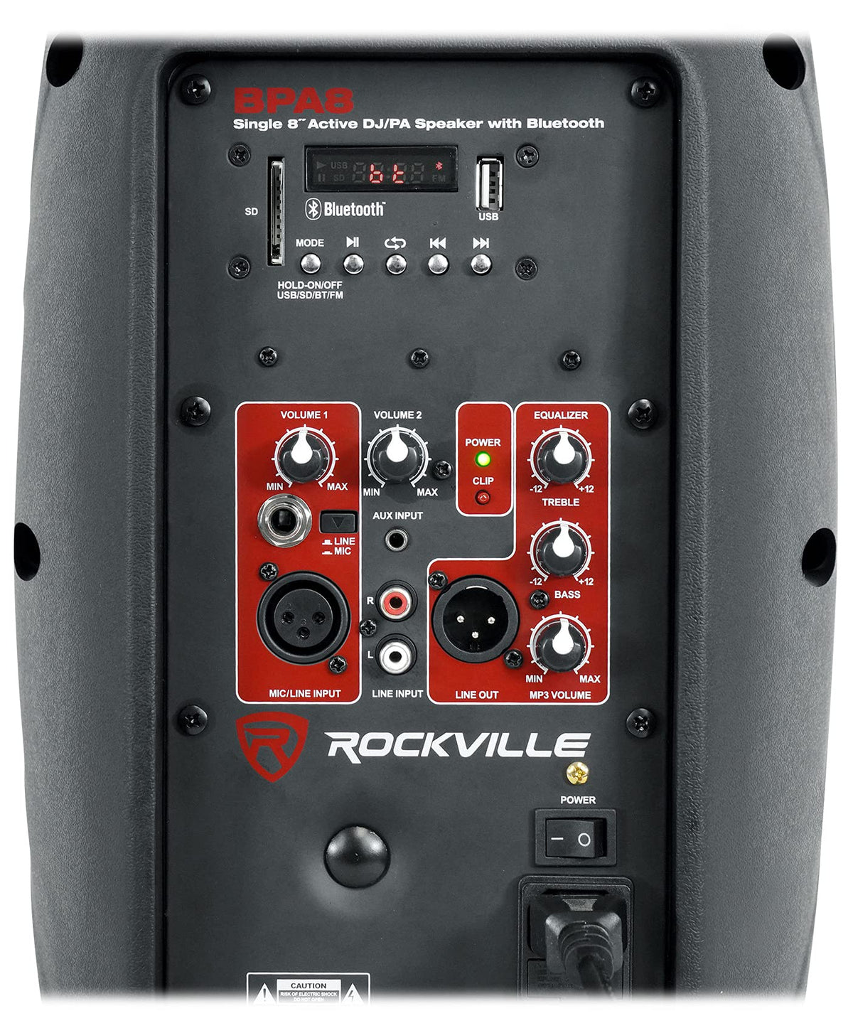8" Powered PA Speaker with Bluetooth S2084