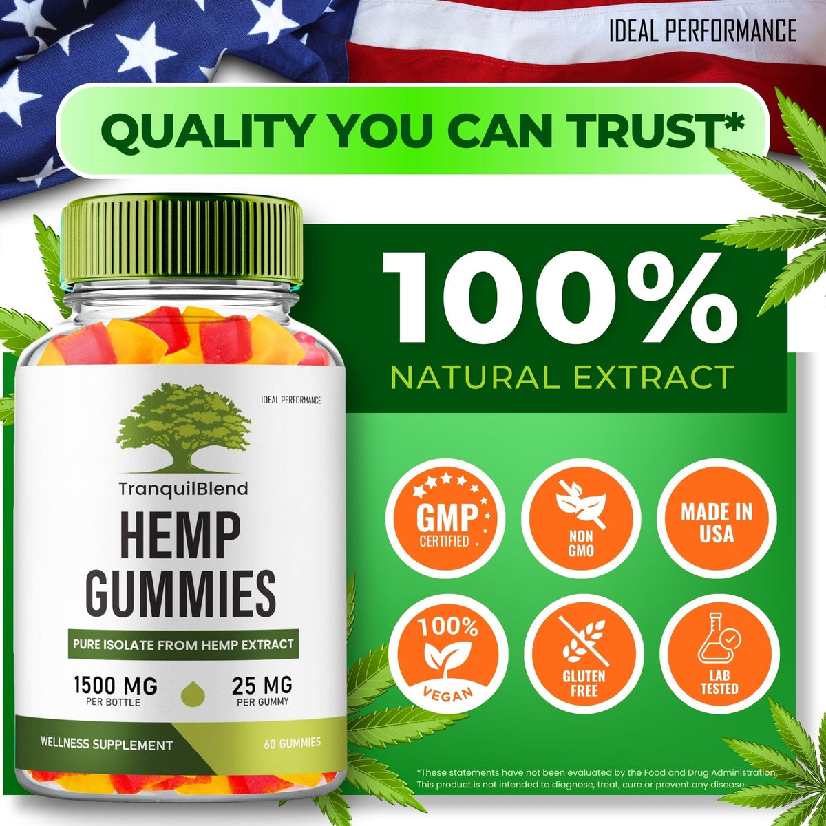 Hemp Gummies with Hemp Seeds Organic Extract 5 Pack Q569