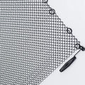 Fireplace Mesh Screen Curtain, 24" x 24" Panels, Black I15239