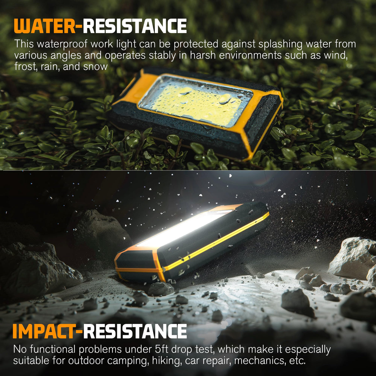 2-Pack Rechargeable LED Work Light C8102
