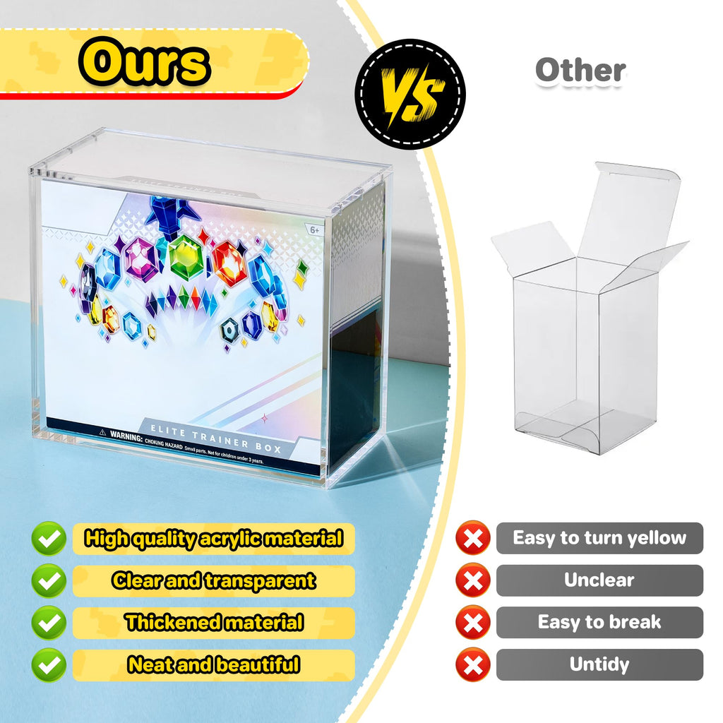 2 PCS 5mm Clear Acrylic Display Case N324749